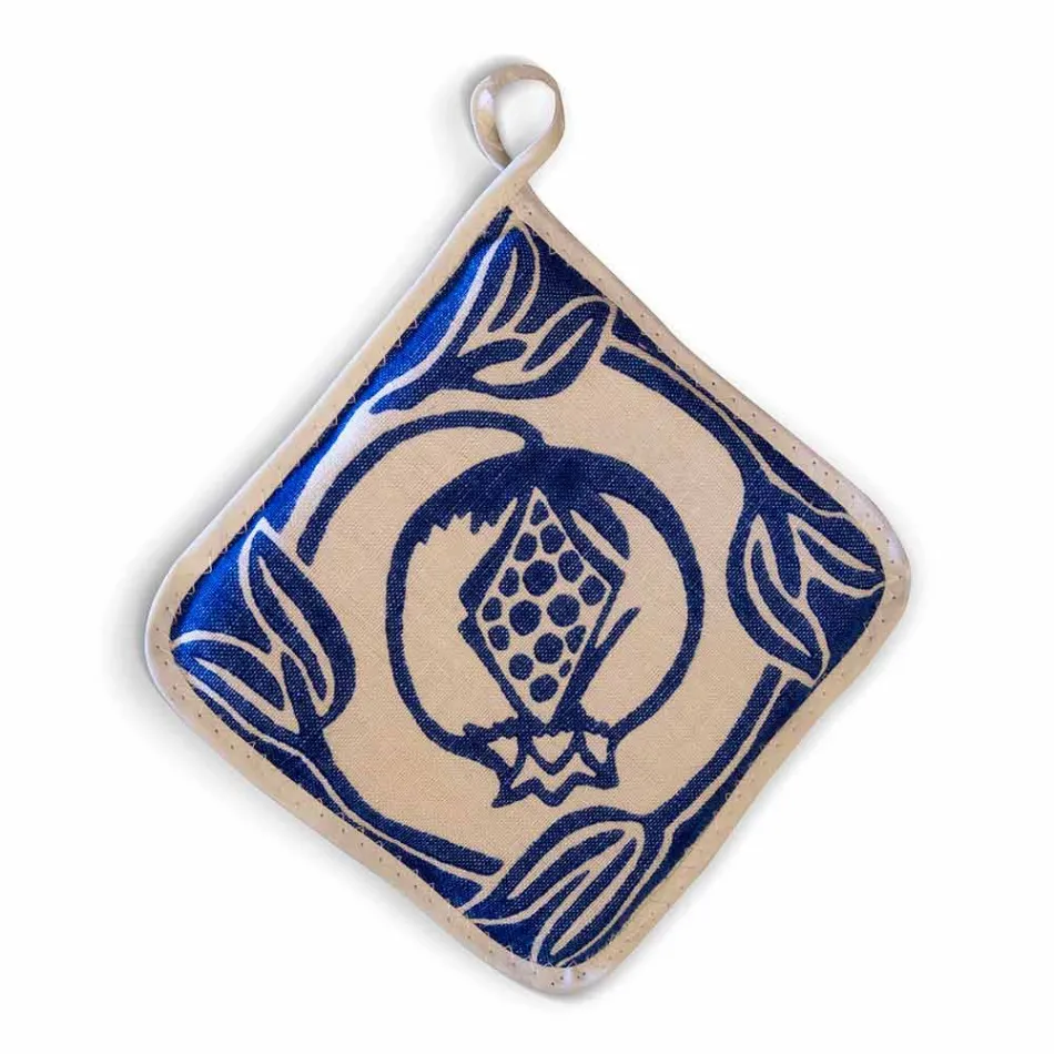 Pegas de arte italiana em linho puro com peça única de impressão manual - Marcas Viadurini