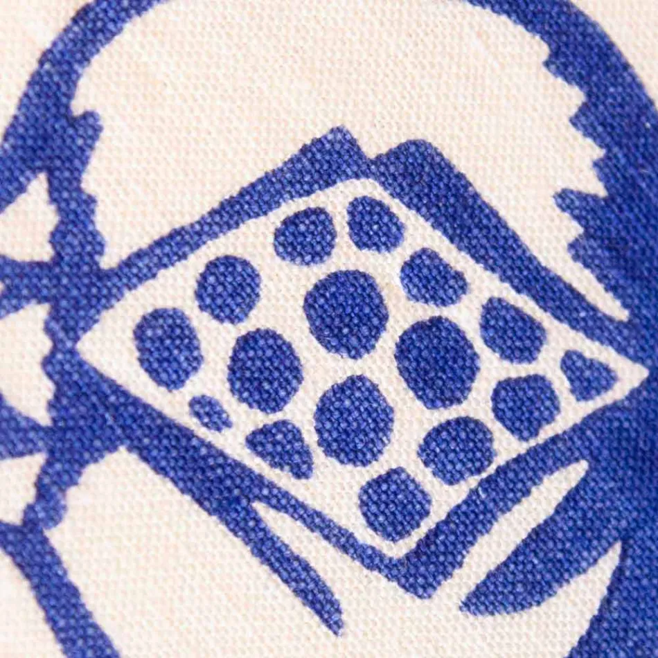 Pegas de arte italiana em linho puro com peça única de impressão manual - Marcas Viadurini