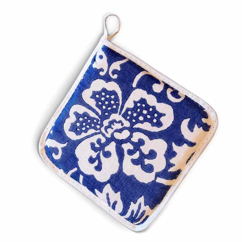 Pegas de arte italiana em linho puro com peça única de impressão manual - Marcas Viadurini