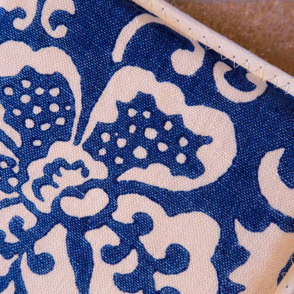 Pegas de arte italiana em linho puro com peça única de impressão manual - Marcas Viadurini