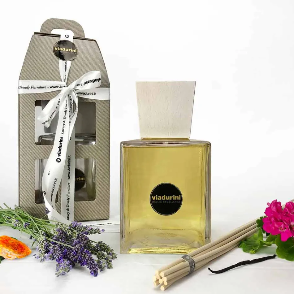 Aromatizante de Fragrância Âmbar de 2,5 litros com palitos - Romaeterna Viadurini