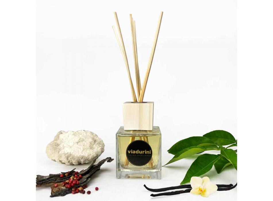 Amber Fragrance Home Air Ambiental 200 ml com Sticks - Sassidimatera Viadurini