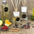 Amber Fragrance Aromatizante doméstico 500 ml com Sticks - Sassidimatera Viadurini