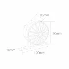 Refletor LED externo 5W em acabamento cinza alumínio - Dayane Viadurini