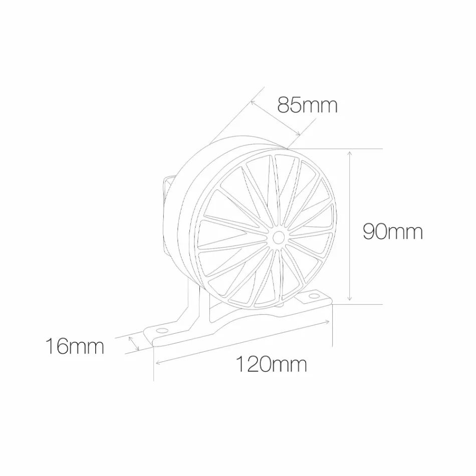 Refletor LED externo 5W em acabamento cinza alumínio - Dayane Viadurini
