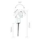 Projetor LED embutido em alumínio Matt Black 4 peças - Obrina Viadurini