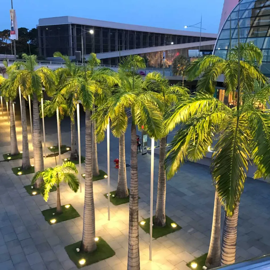 Refletor Redondo com LED Outdoor em Aço Inox - Dakota Viadurini