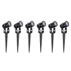 Refletor redondo de alumínio de 6 peças com projetor LED externo - Erio Viadurini