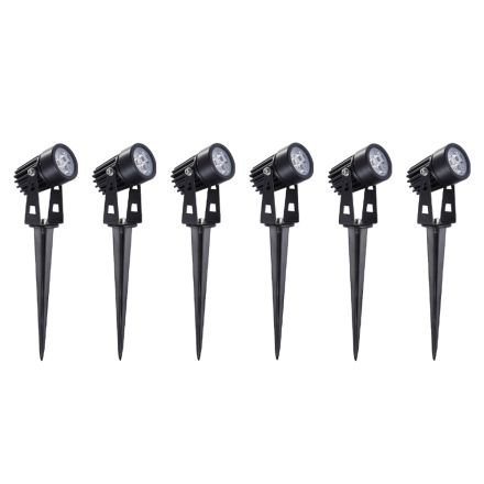 Refletor redondo de alumínio de 6 peças com projetor LED externo - Erio Viadurini