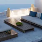 Projetor LED externo de alumínio com sensor de movimento - Nerea Viadurini