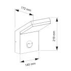 Projetor LED externo de alumínio com sensor de movimento - Nerea Viadurini