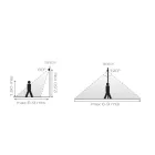 Projetor LED externo de alumínio com sensor de movimento - Nerea Viadurini