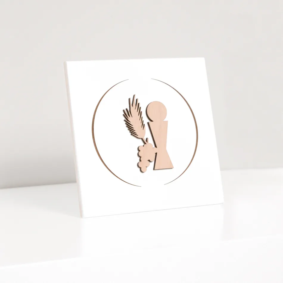 Pequena imagem representando o Cálice da Comunhão gravado a laser Made in Italy - Philippe Viadurini