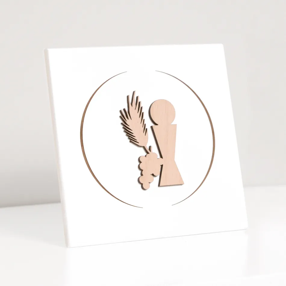 Pequena imagem representando o Cálice da Comunhão gravado a laser Made in Italy - Philippe Viadurini