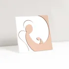 Pequena imagem representando o anjo da mãe gravado a laser feito na Itália - Augustina Viadurini