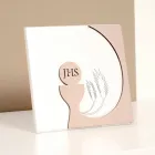 Pequena imagem representando a Eucaristia Gravada a Laser Made in Italy - Ingrid Viadurini