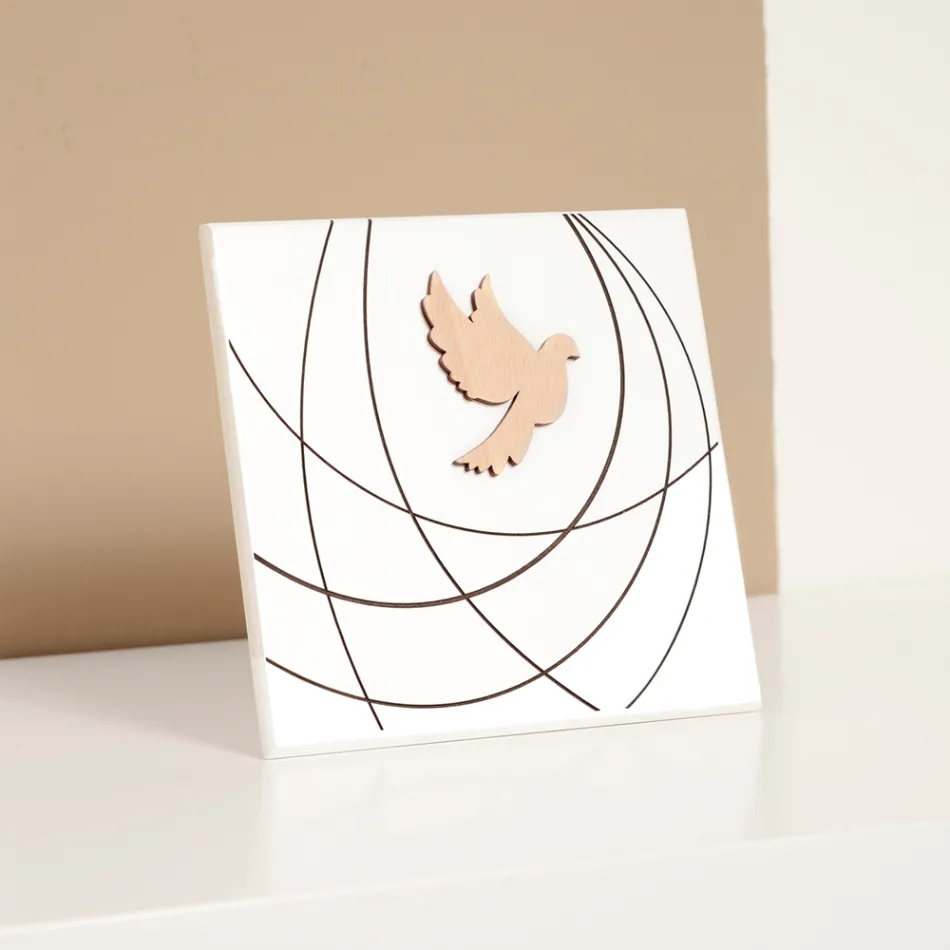 Imagem gravada a laser retratando a confirmação sagrada feita na Itália - Mumbi Viadurini