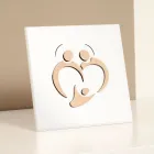 Imagem da Sagrada Família com Gravação a Laser Feito na Itália - Zuleika Viadurini