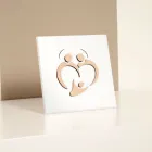 Imagem da Sagrada Família com Gravação a Laser Feito na Itália - Zuleika Viadurini