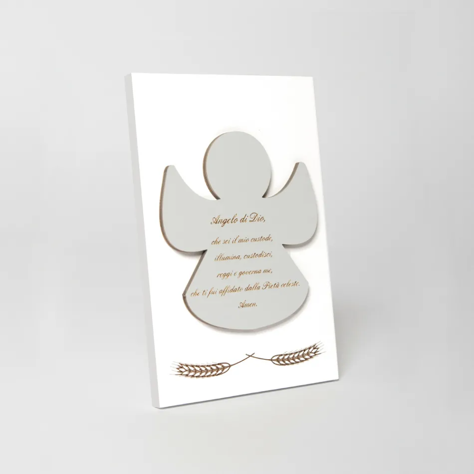 Imagem gravada a laser de um anjo abençoado feito na Itália - Alain Viadurini