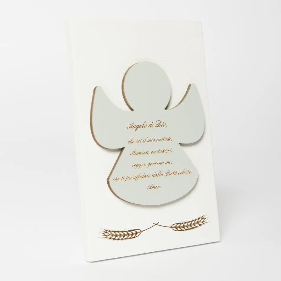 Imagem gravada a laser de um anjo abençoado feito na Itália - Alain Viadurini