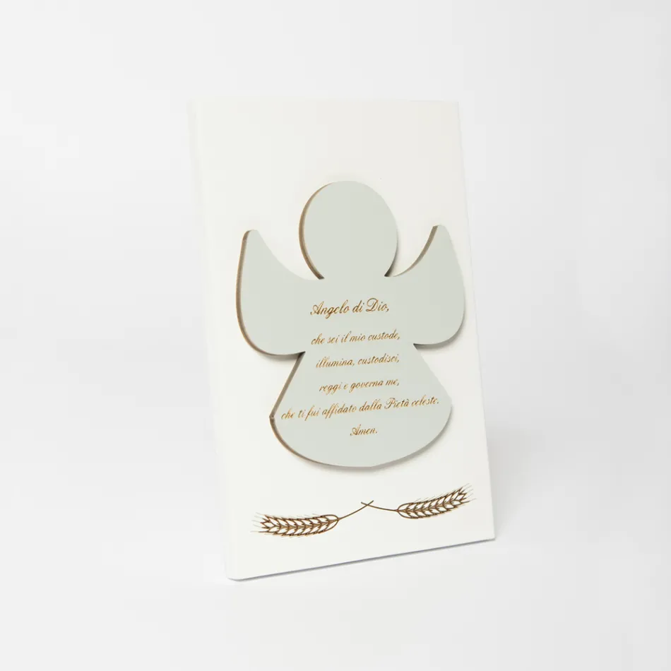 Imagem gravada a laser de um anjo abençoado feito na Itália - Alain Viadurini