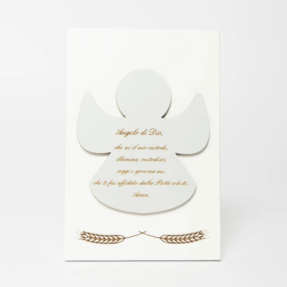 Imagem gravada a laser de um anjo abençoado feito na Itália - Alain Viadurini