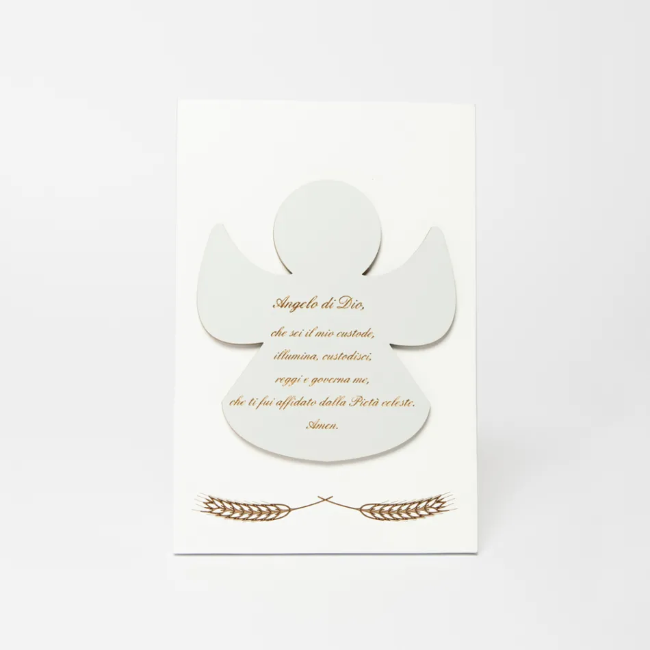 Imagem gravada a laser de um anjo abençoado feito na Itália - Alain Viadurini