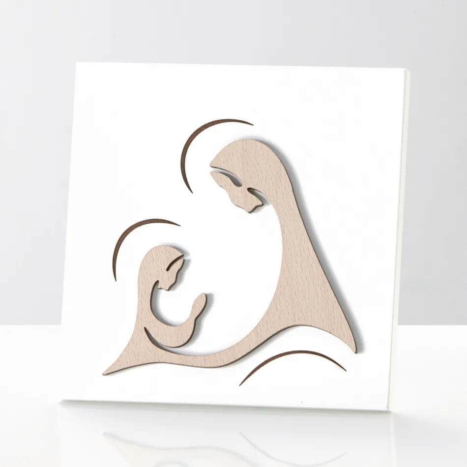 Imagem representando a aparição do Arcanjo à Madona feita na Itália - Abu Viadurini