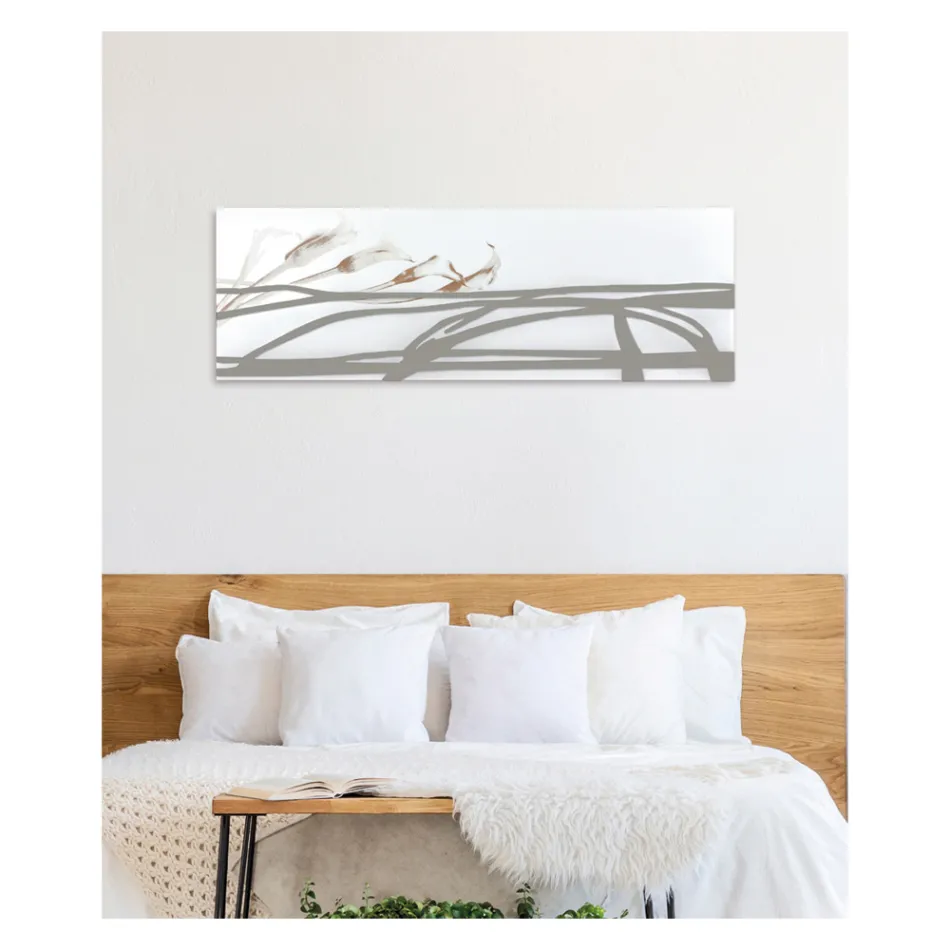 Pintura com formas abstratas feitas com laser feito na Itália - Grace Viadurini