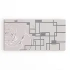 Pintura com Rosas e Formas Geométricas Feito a Laser Feito na Itália - Rin Viadurini