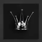 Quadro de parede moderno em madeira e resina fabricado na Itália - Corona Viadurini