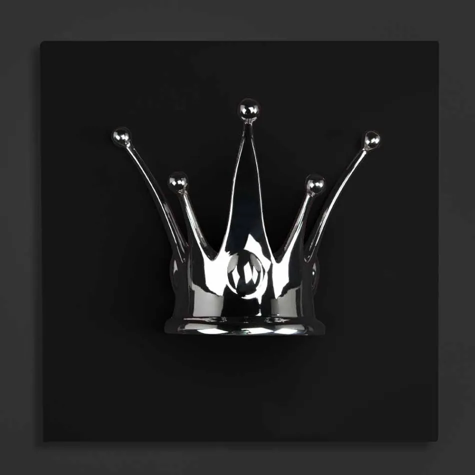 Quadro de parede moderno em madeira e resina fabricado na Itália - Corona Viadurini