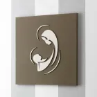 Imagem gravada a laser da Madonna com criança feita na Itália - Bashira Viadurini