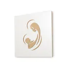 Imagem gravada a laser da Madonna com criança feita na Itália - Bashira Viadurini