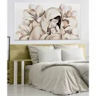 Painel de design moderno em relevo sobre tela feito na Itália Viadurini