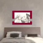 Quadro em Madeira com Impressão de Homem com Criança Fabricado na Itália - Kosovo Viadurini