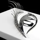 Estrutura do Artesão Moderno em Madeira, Aço e Resina Made in Italy - Eye Viadurini