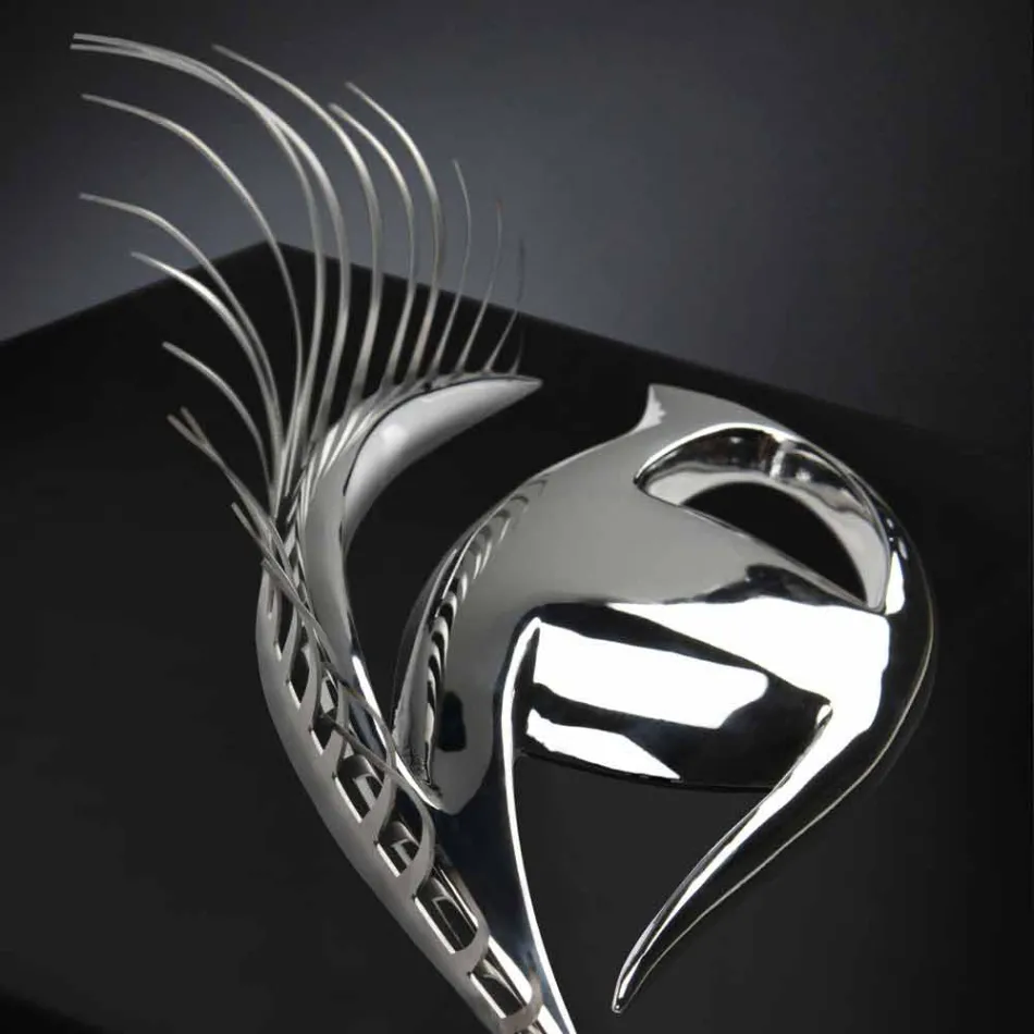 Estrutura do Artesão Moderno em Madeira, Aço e Resina Made in Italy - Eye Viadurini