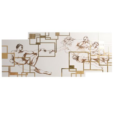 Imagem feita com laser que retrata a criação Made in Italy - Pirucchio Viadurini