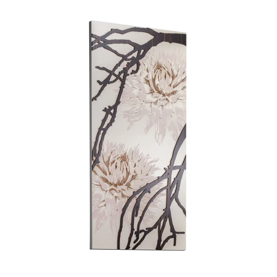 Imagem feita com laser com flor dália feita na Itália - Taka Viadurini