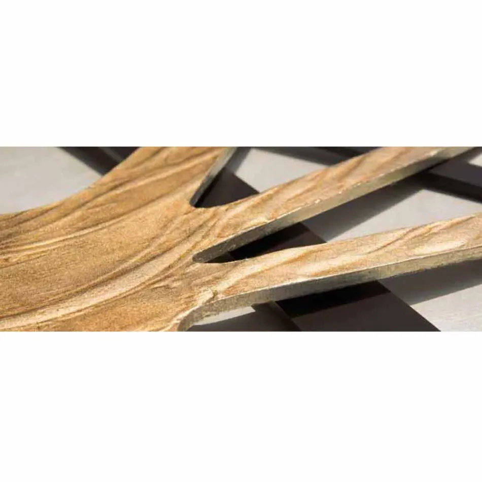 painel retangular moderno abstrato com painel de pérola do Chade Viadurini