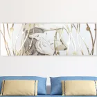 Pintura Retangular Feita a Laser com Deusa e Criança Feita na Itália - Nagi Viadurini