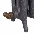 Projeto Radiador 7 Elementos Decorados em Ferro Fundido do Solo até 1062 W - Barroco Viadurini