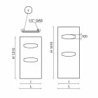 Radiador de aço hidráulico de design moderno 6 mede até 1220 W - máscara Viadurini