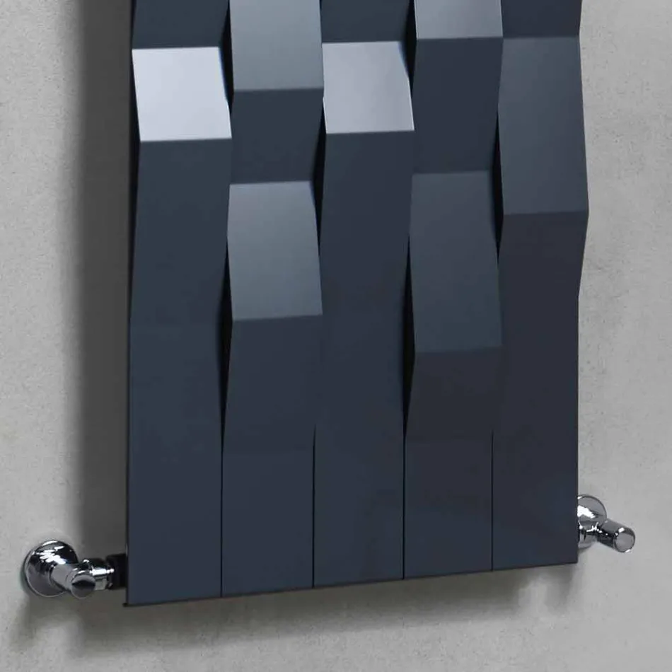 Radiador de parede hidráulica de aço de design moderno de até 1003 watts - pedra Viadurini