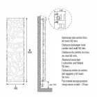 Radiador hidráulico de projeto vertical até 903 W - Flora Viadurini