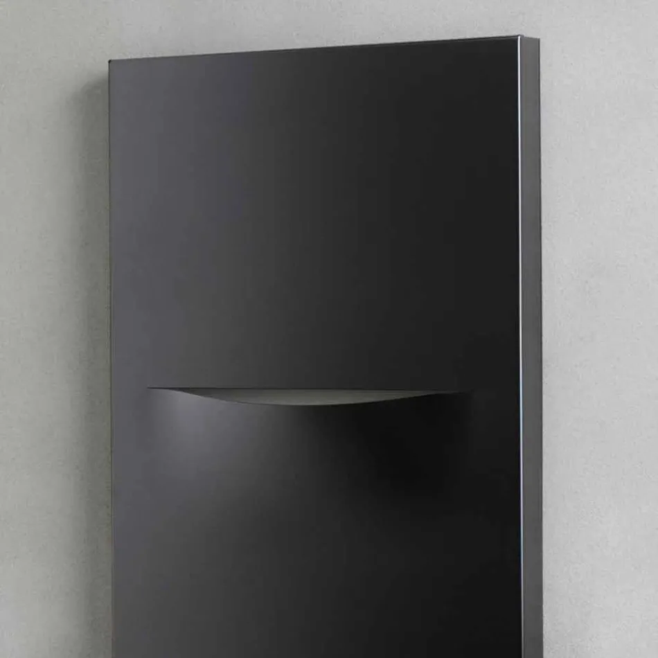 Radiador hidráulico vertical com design moderno de aço até 850 W - corte Viadurini