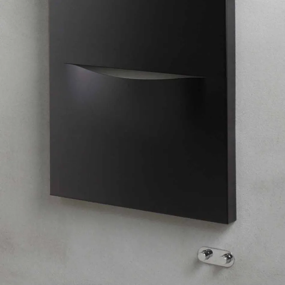 Radiador hidráulico vertical com design moderno de aço até 850 W - corte Viadurini