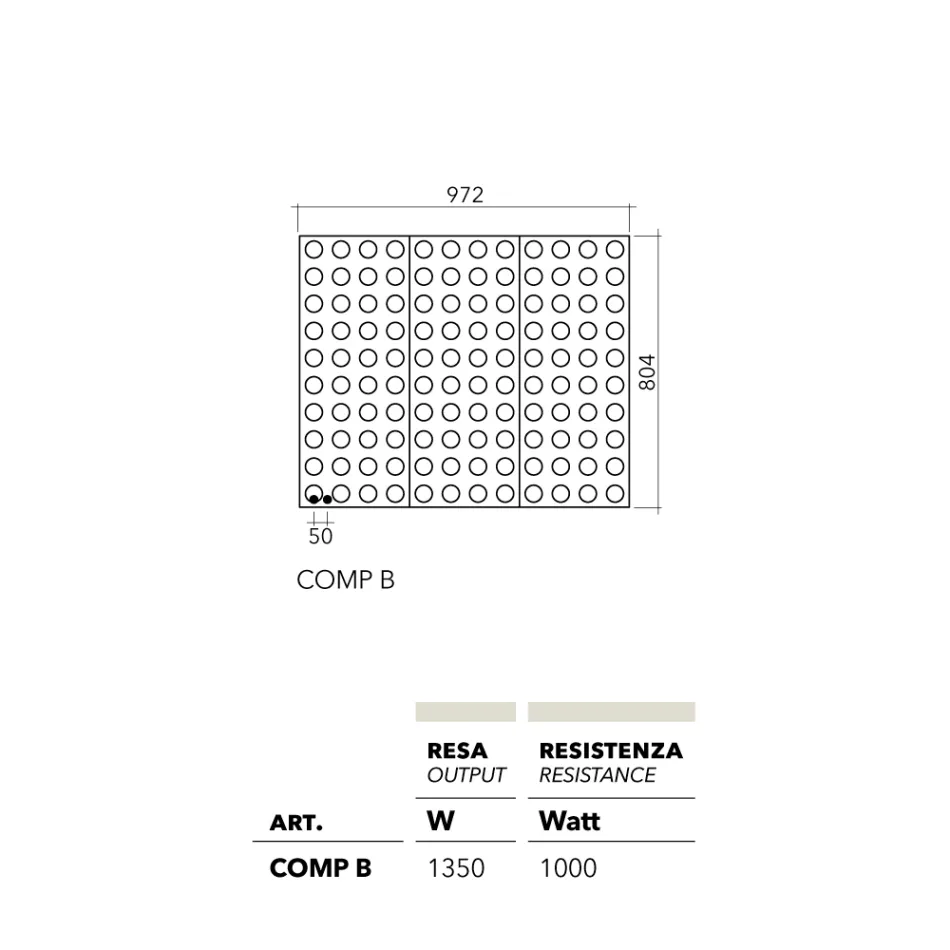 Radiador hidráulico Lego design moderno Brick by Scirocco H Viadurini